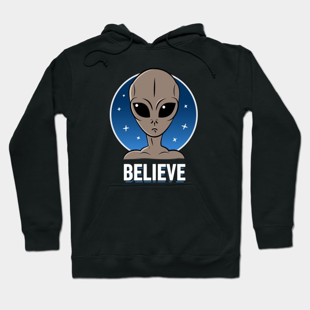 Believe UFO Hoodie by GiGiGabutto